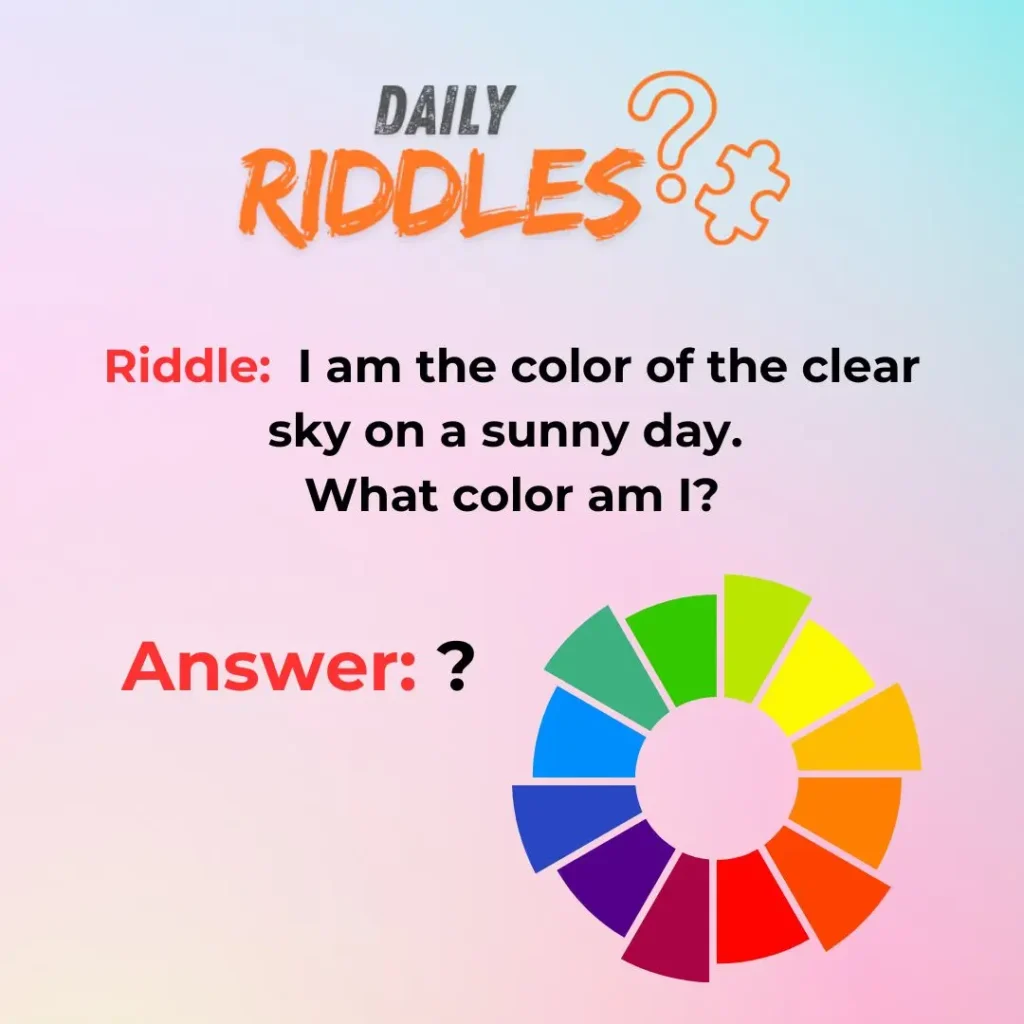 Easy Color Riddles Kids Will Love To Solve