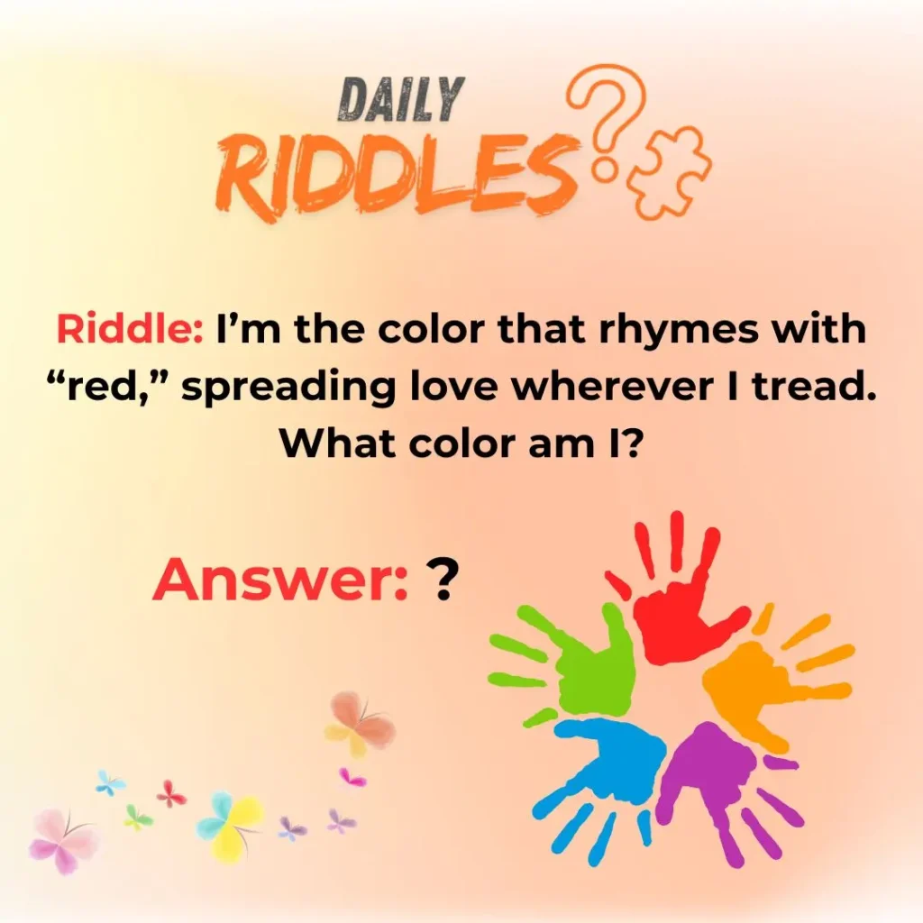 Rhyming Color Riddles That Are Fun To Solve
