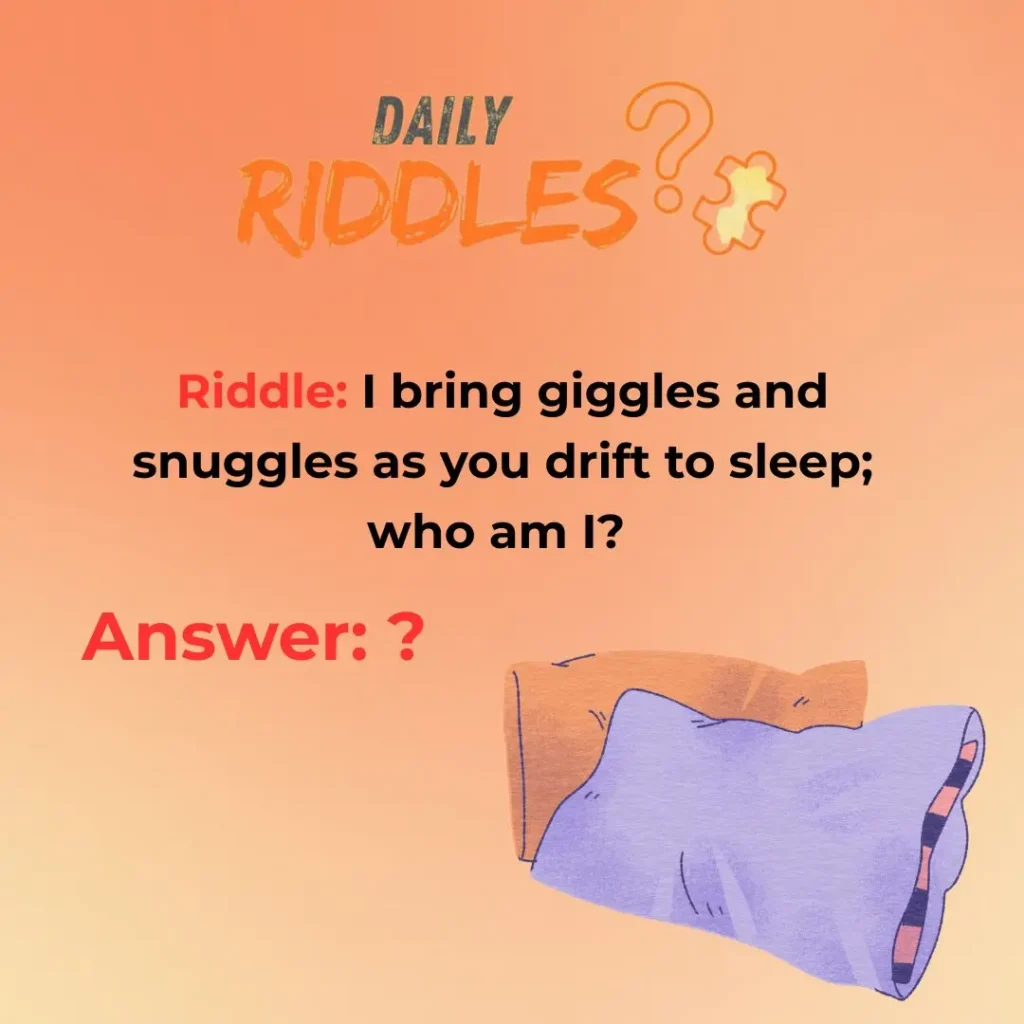 Bedtime Pillow Riddles For Kids' Brain Teasers