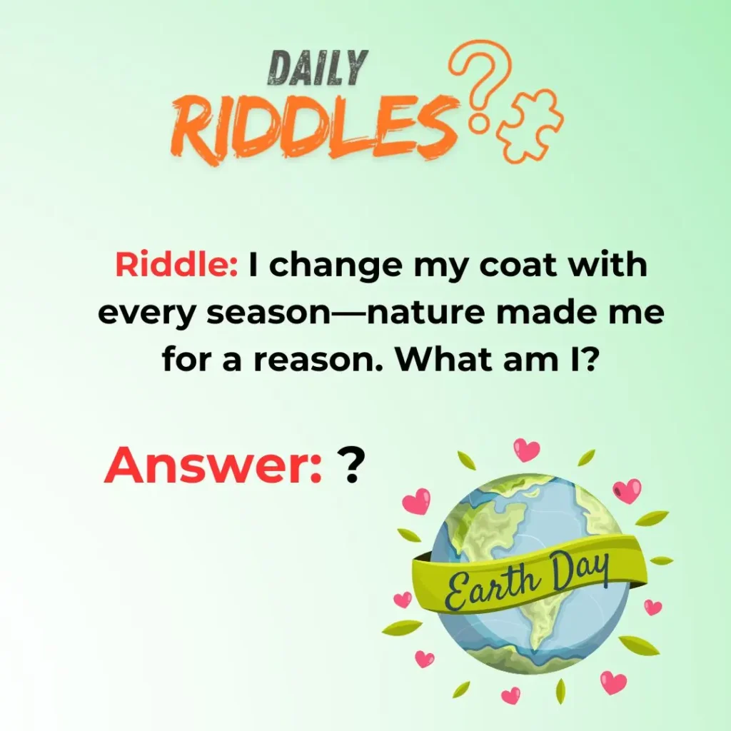Earth Day Riddles Nature And Animal Puzzles