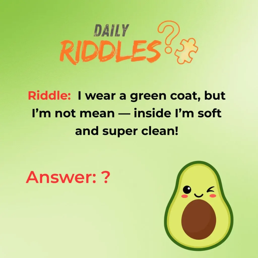 Easy Avocado Riddles Kid Friendly Puzzles!