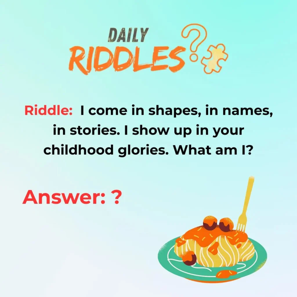 Pasta Riddles More Than Just Food!